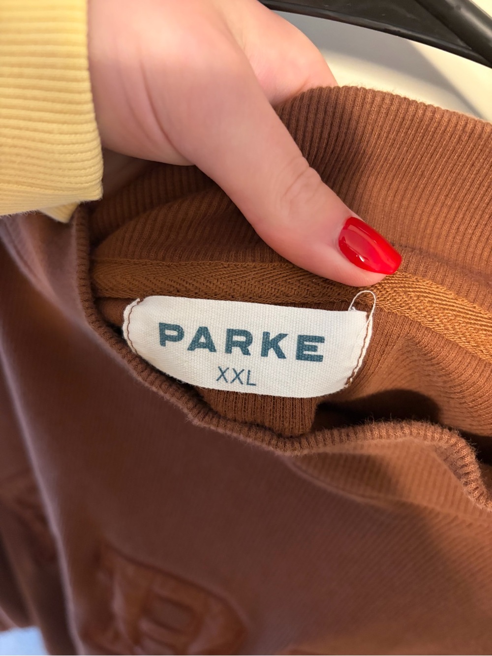 Parke Mocha Ribbed Mockneck - XXL - Picture 2 of 4